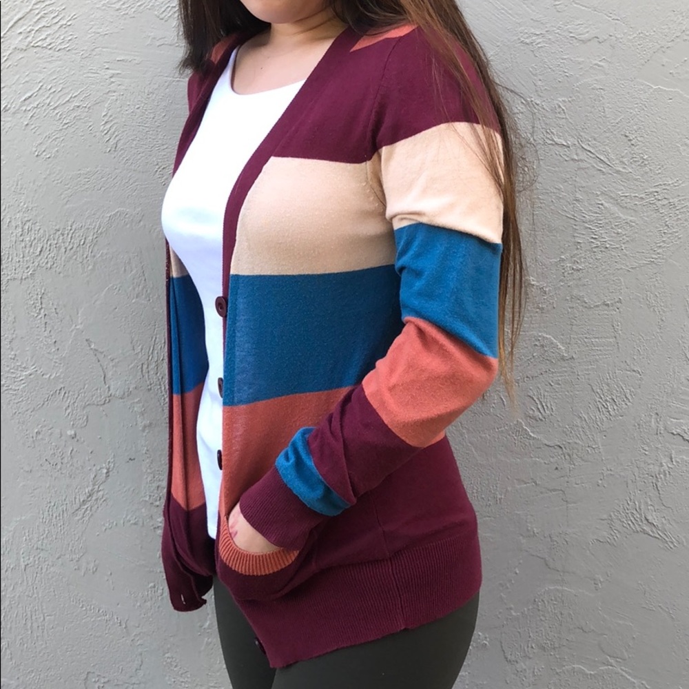 Autumn Striped Cardigan